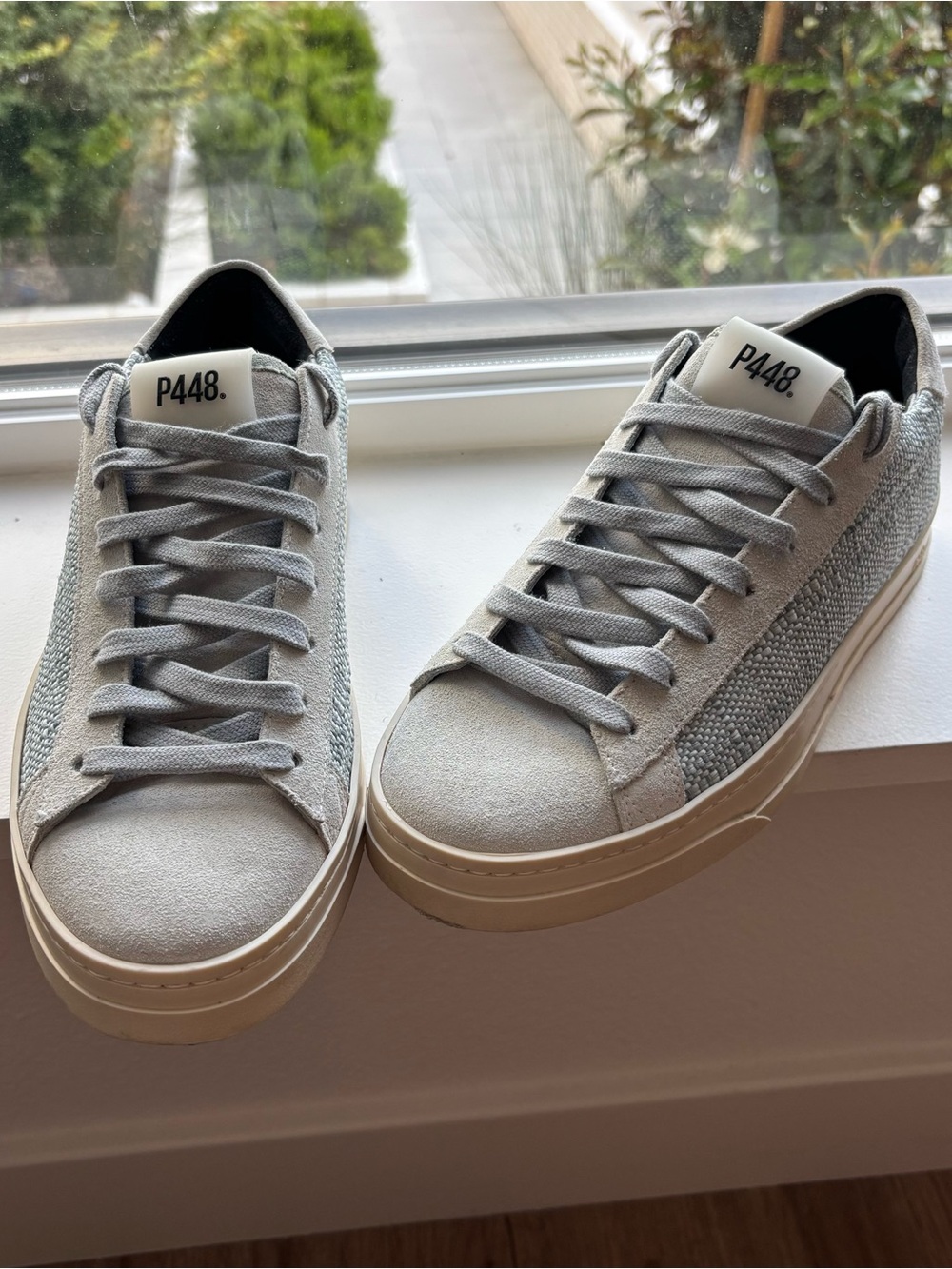 P448 women’s jack bar/mint blue Low-Top Sneakers fashion size 37 7 US designer